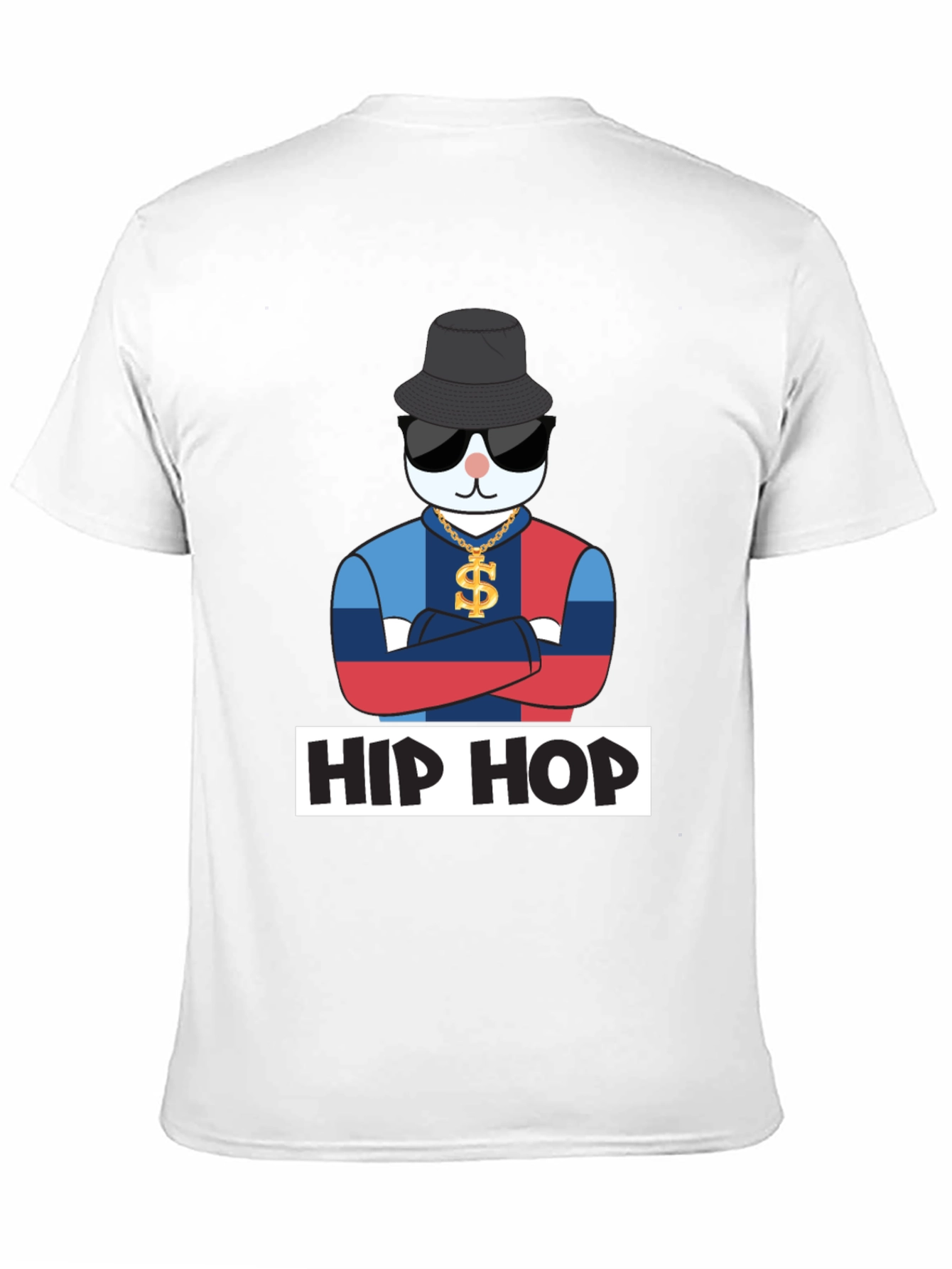 Hip Hop Cat T-Shirt Fun Design