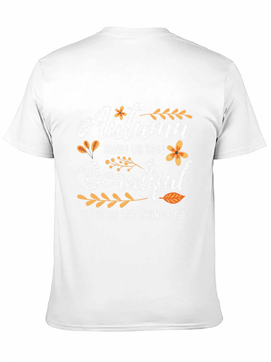 Autumn Themed Graphic T-Shirt
