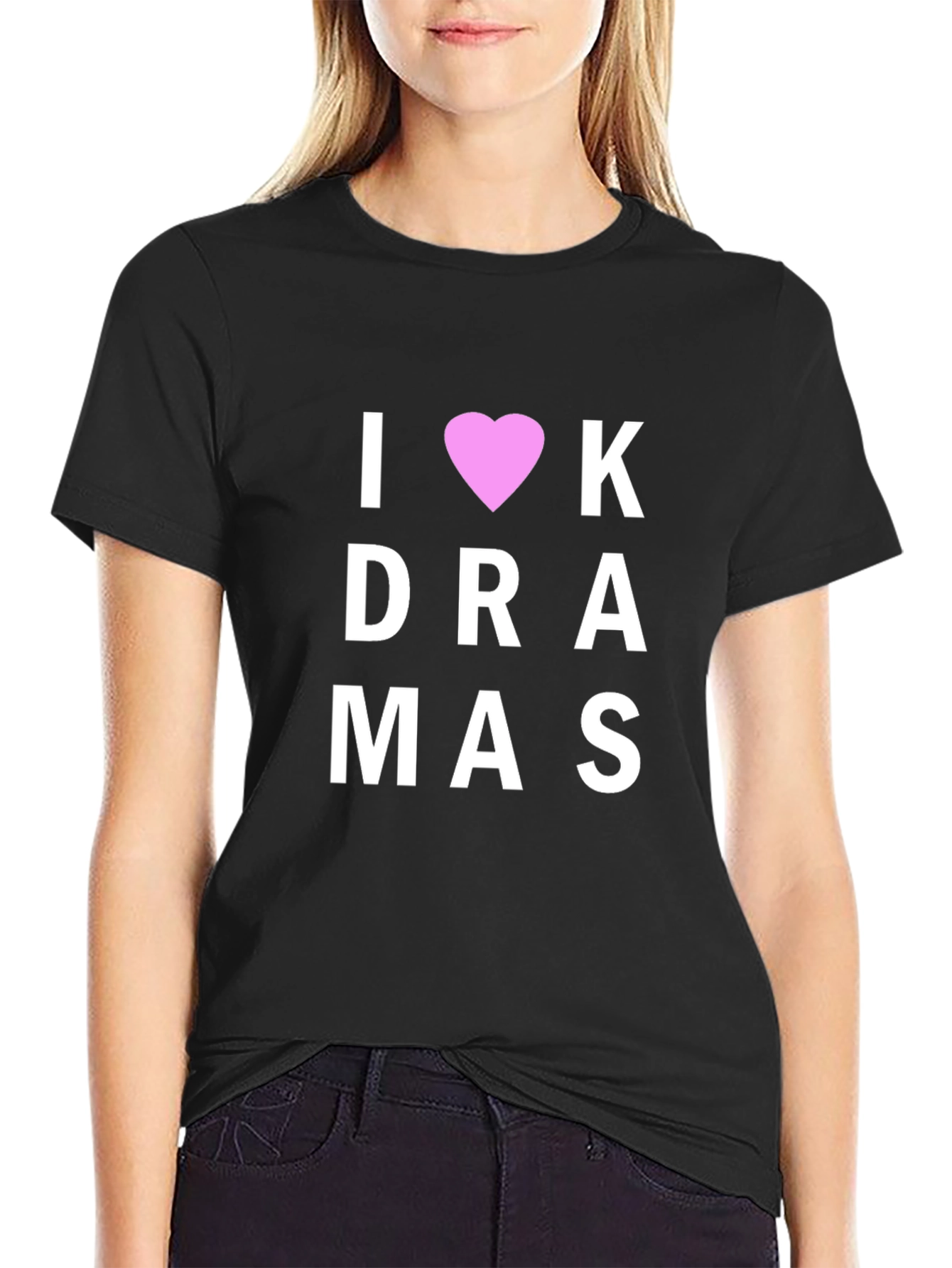 I Heart K-Dramas Black T-Shirt