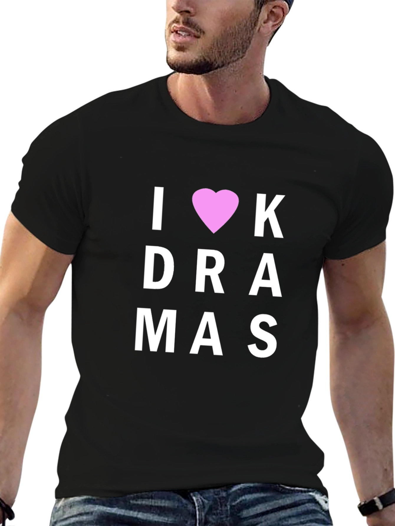 I Heart K-Dramas Black T-Shirt