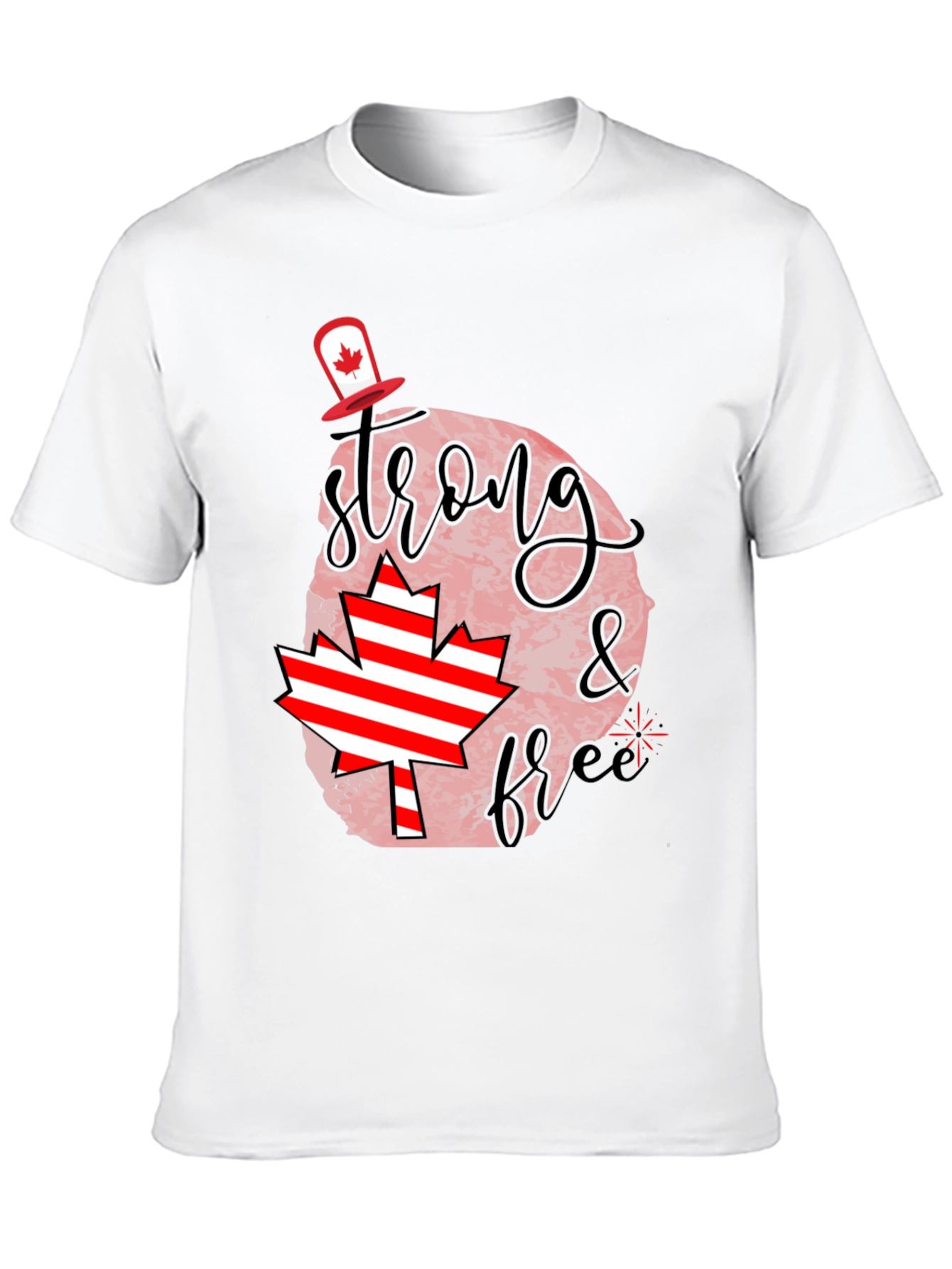 Canada Day Tee: Strong & Free Graphic T-Shirt