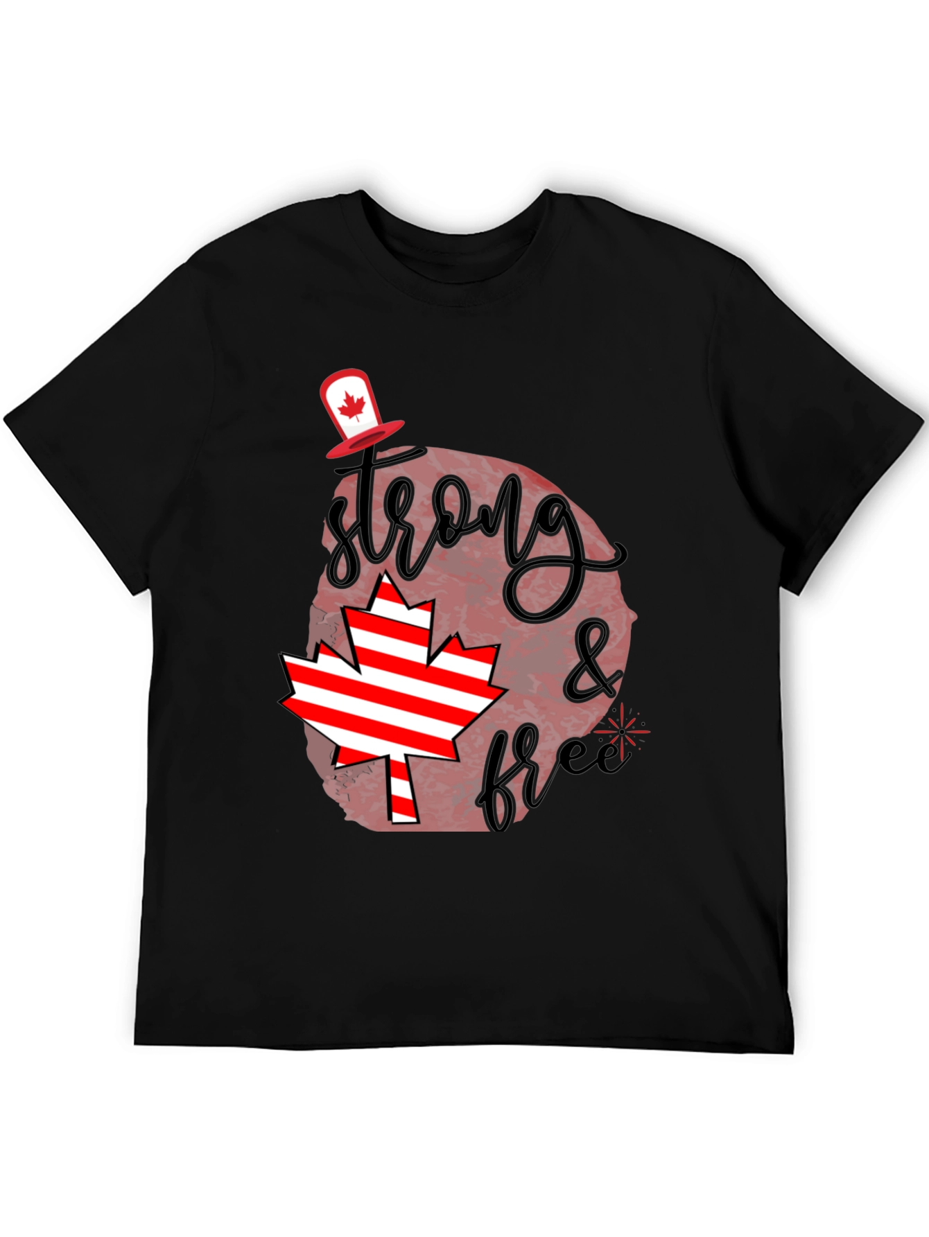 Canada Day Tee: Strong & Free Graphic T-Shirt