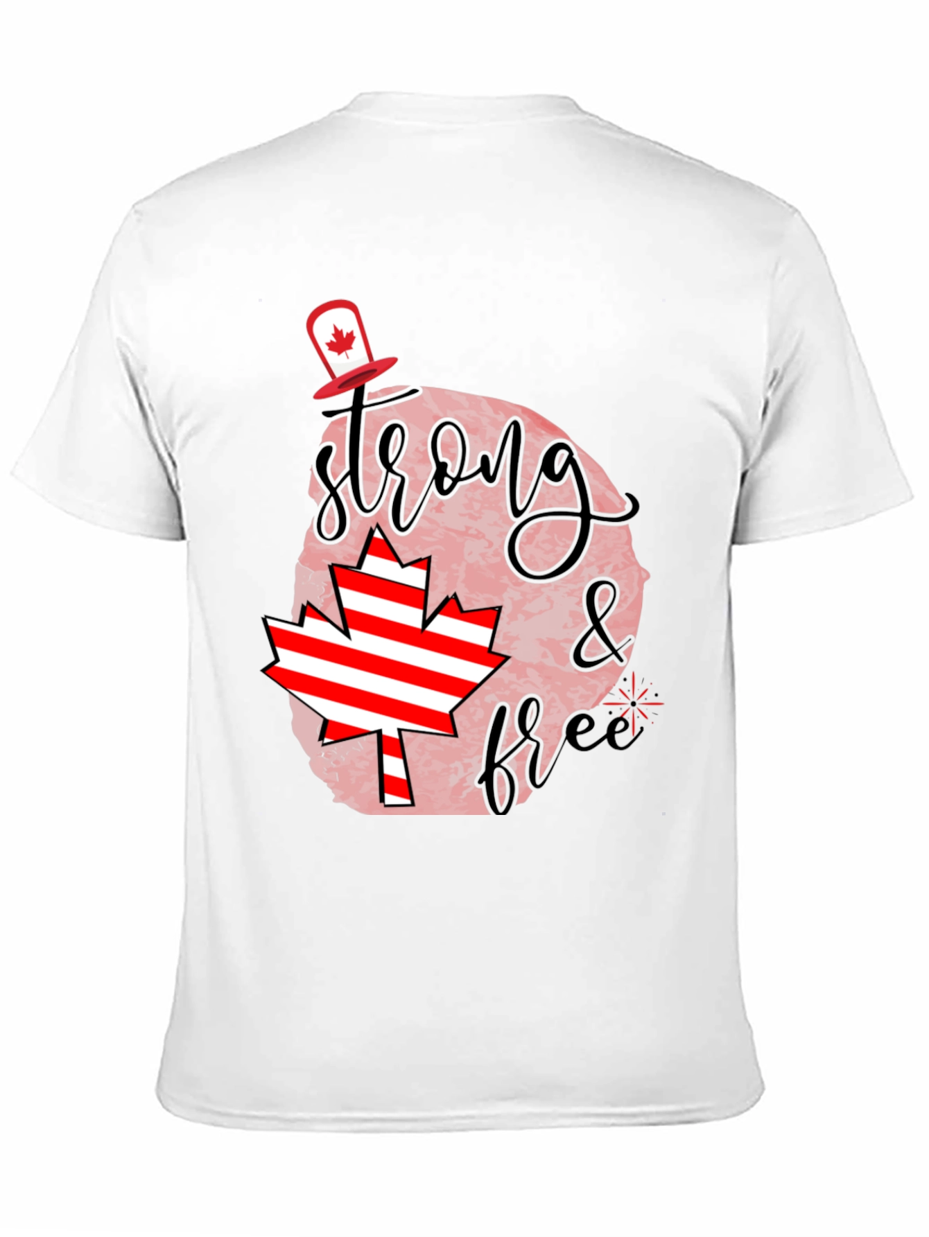 Canada Day Tee: Strong & Free Graphic T-Shirt
