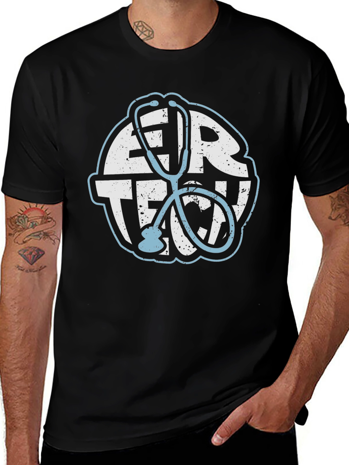 ER Tech Stethoscope Graphic T-Shirt