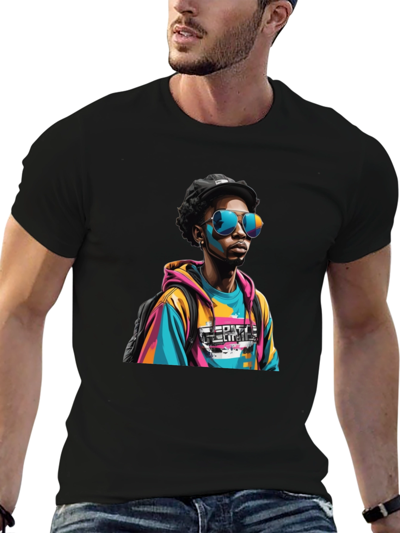 Vibrant Graphic Tee - Urban Style