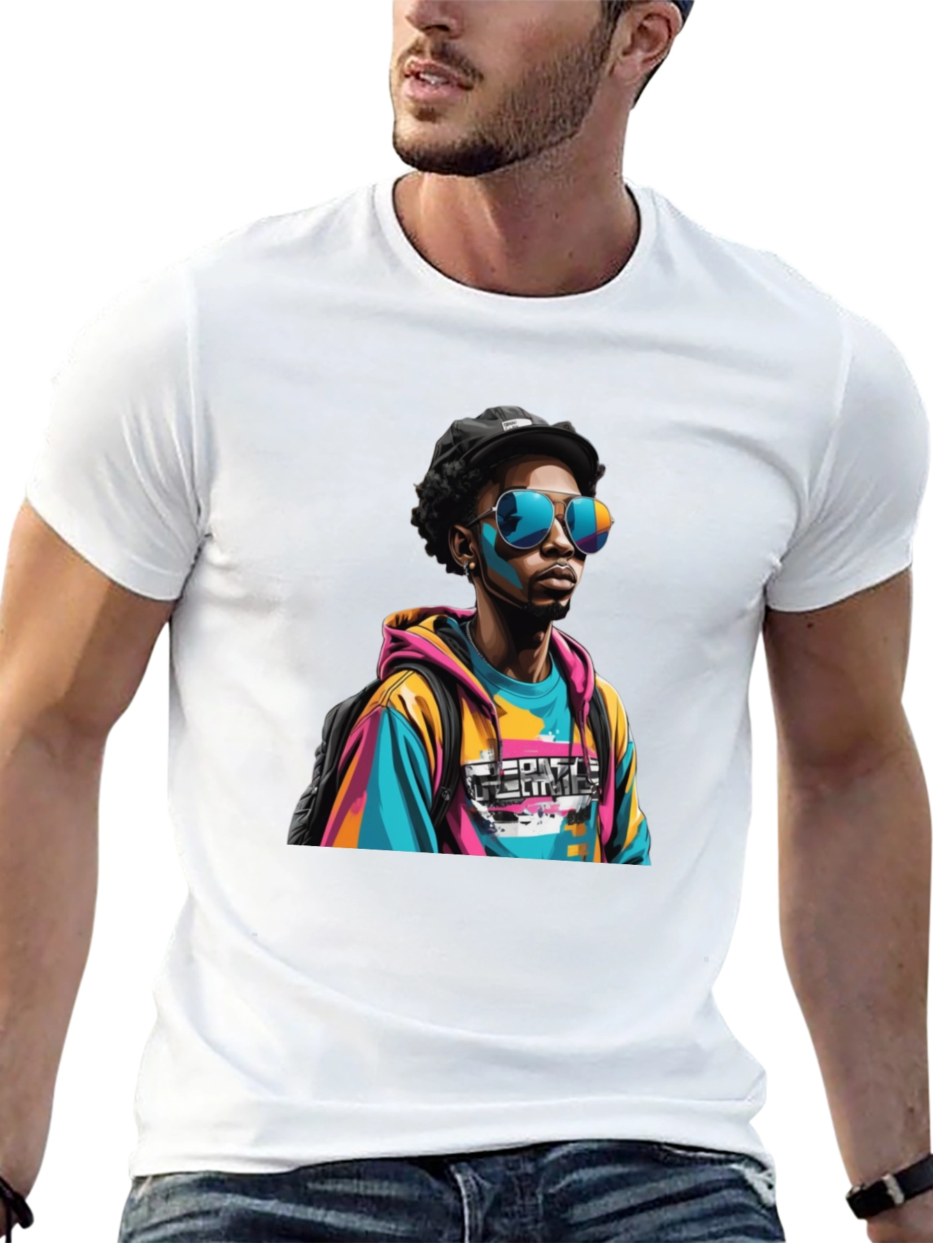 Vibrant Graphic Tee - Urban Style