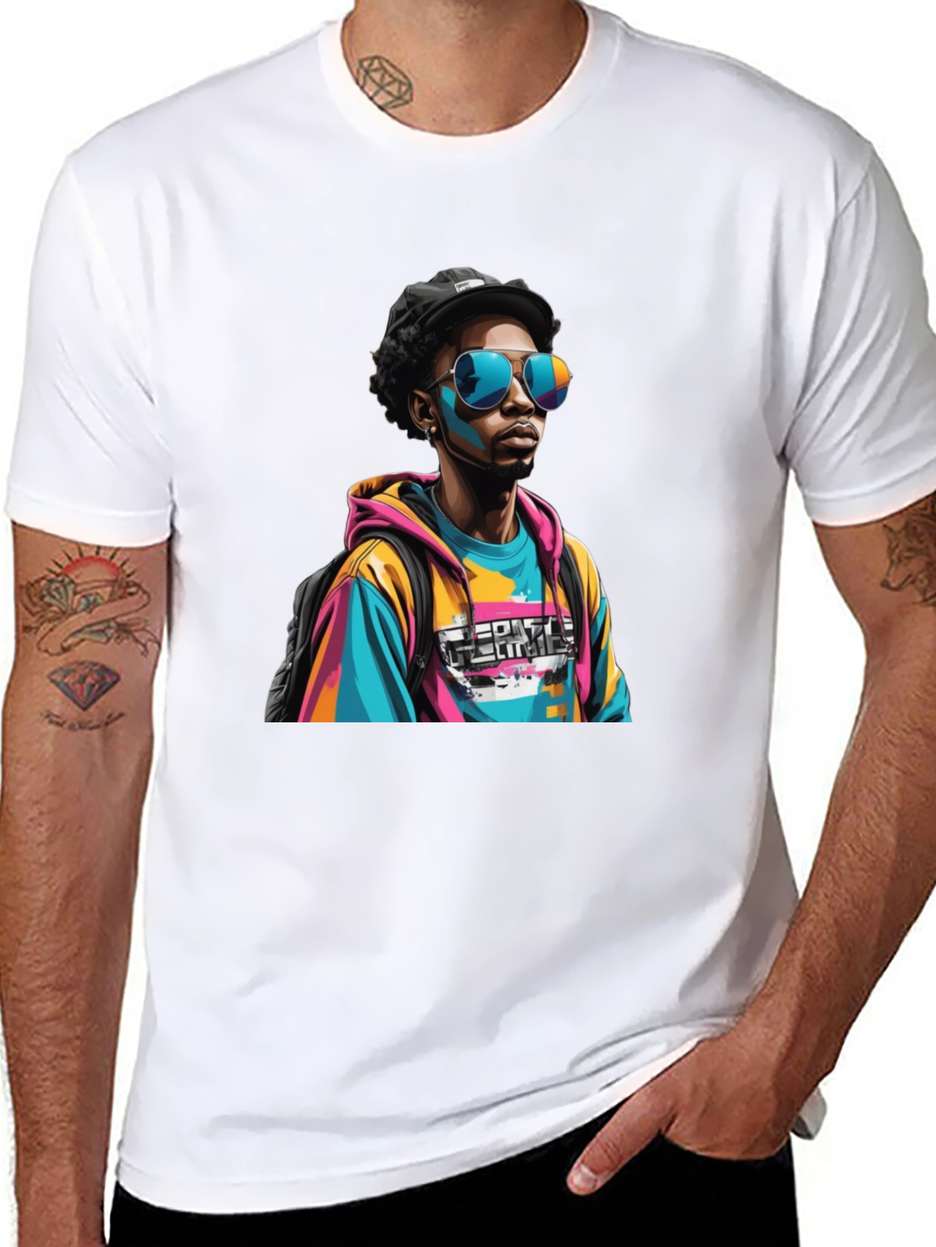 Vibrant Graphic Tee - Urban Style