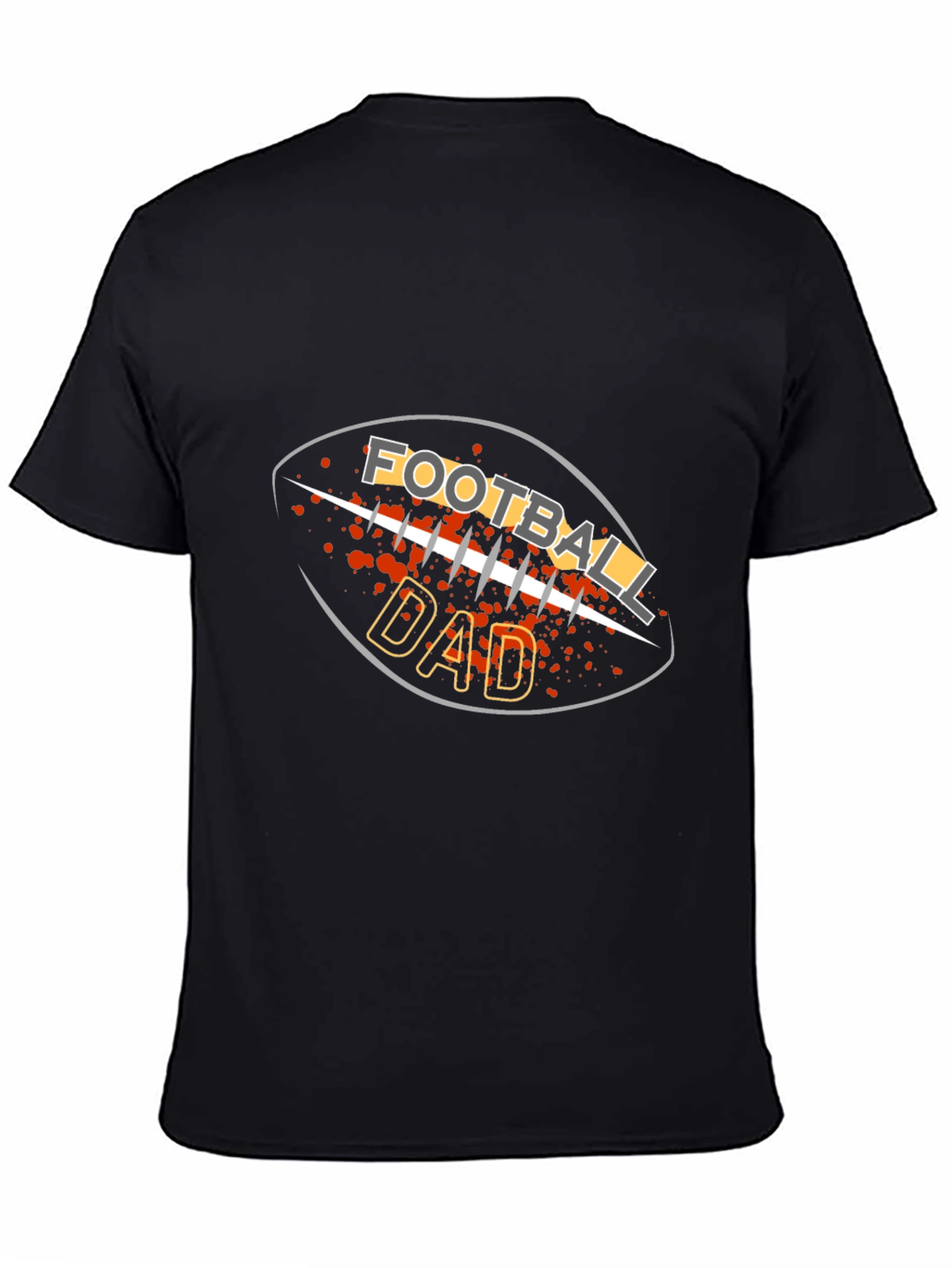 Football Dad Graphic T-Shirt - Black Tee