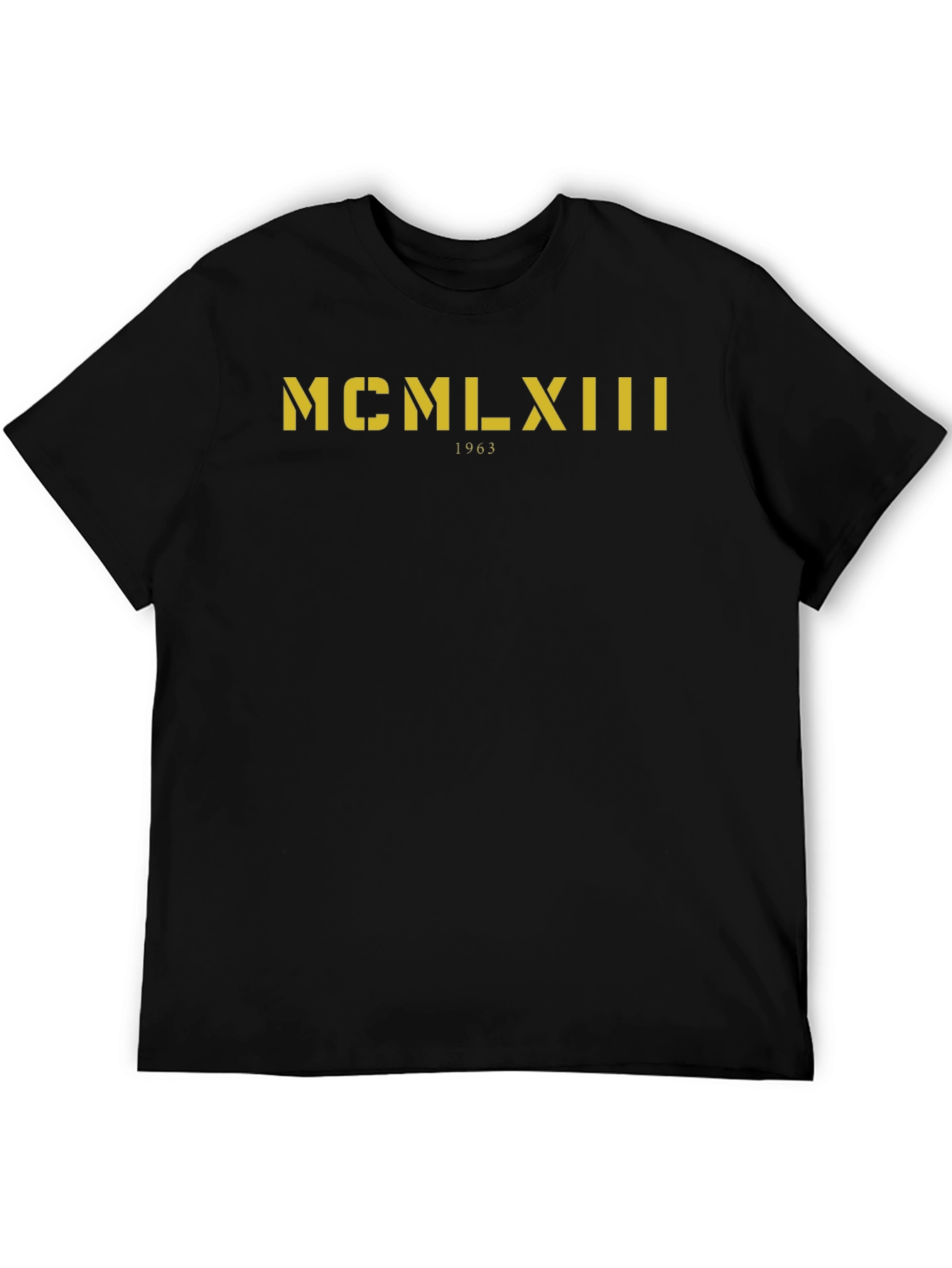 MCMLXIII 1963 Graphic Tee - Mens Black T-Shirt