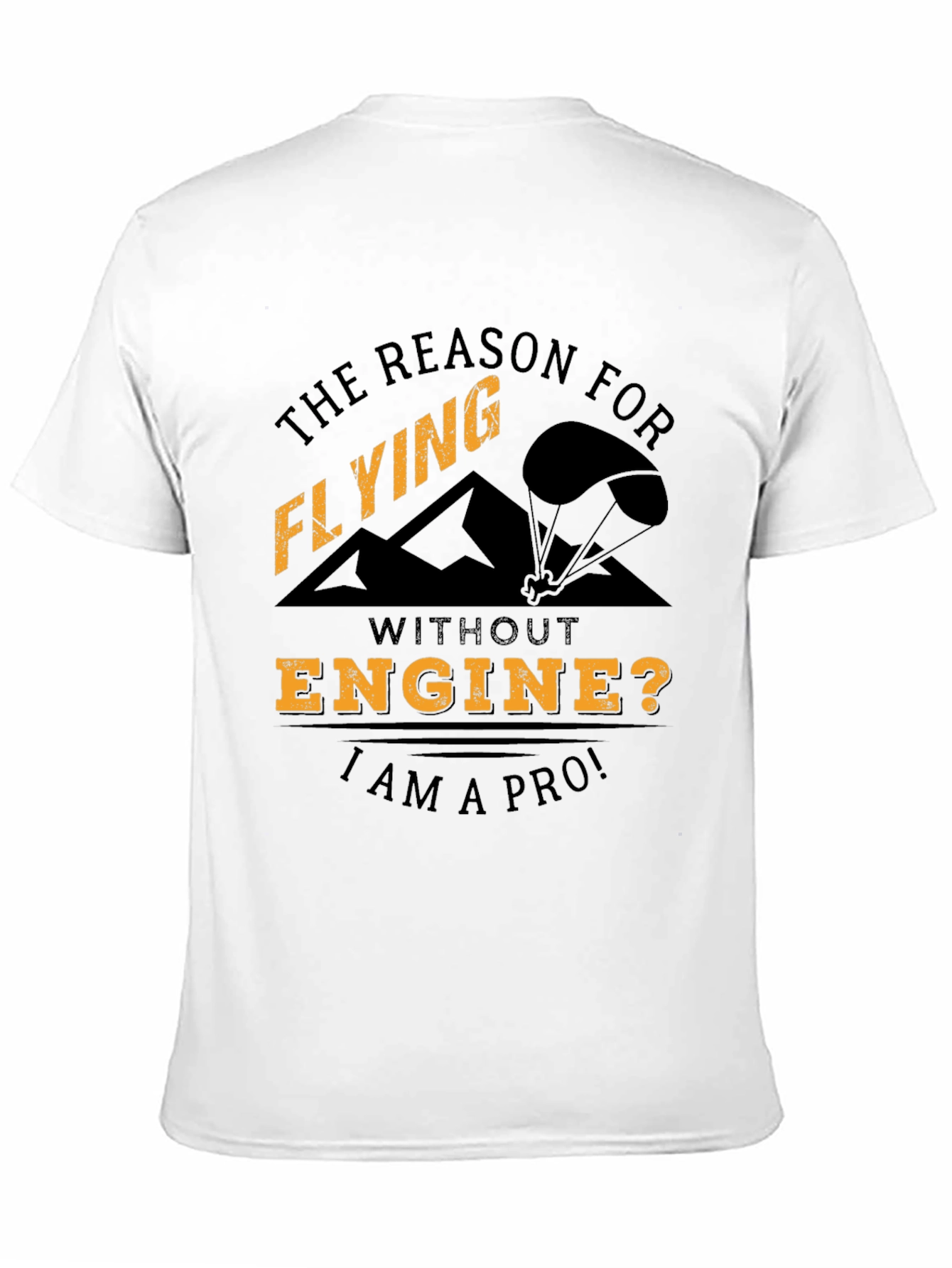 Flying Pro T-Shirt | No Engine Needed | Black