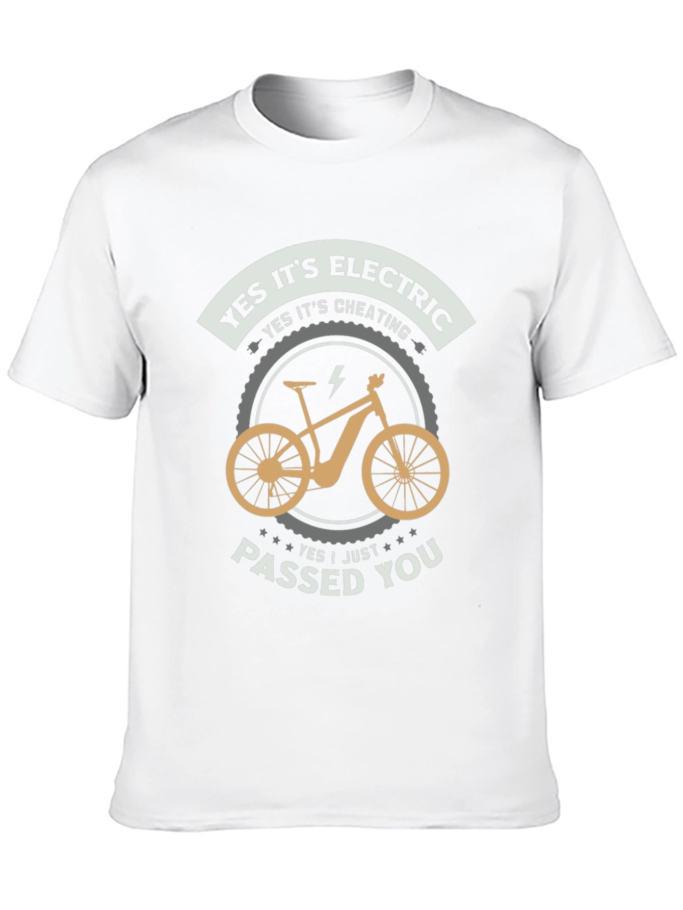 Electric Bike T-Shirt - Yes Its Cheating