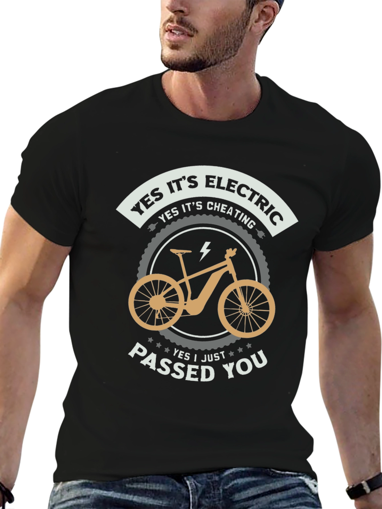 Electric Bike T-Shirt - Yes Its Cheating