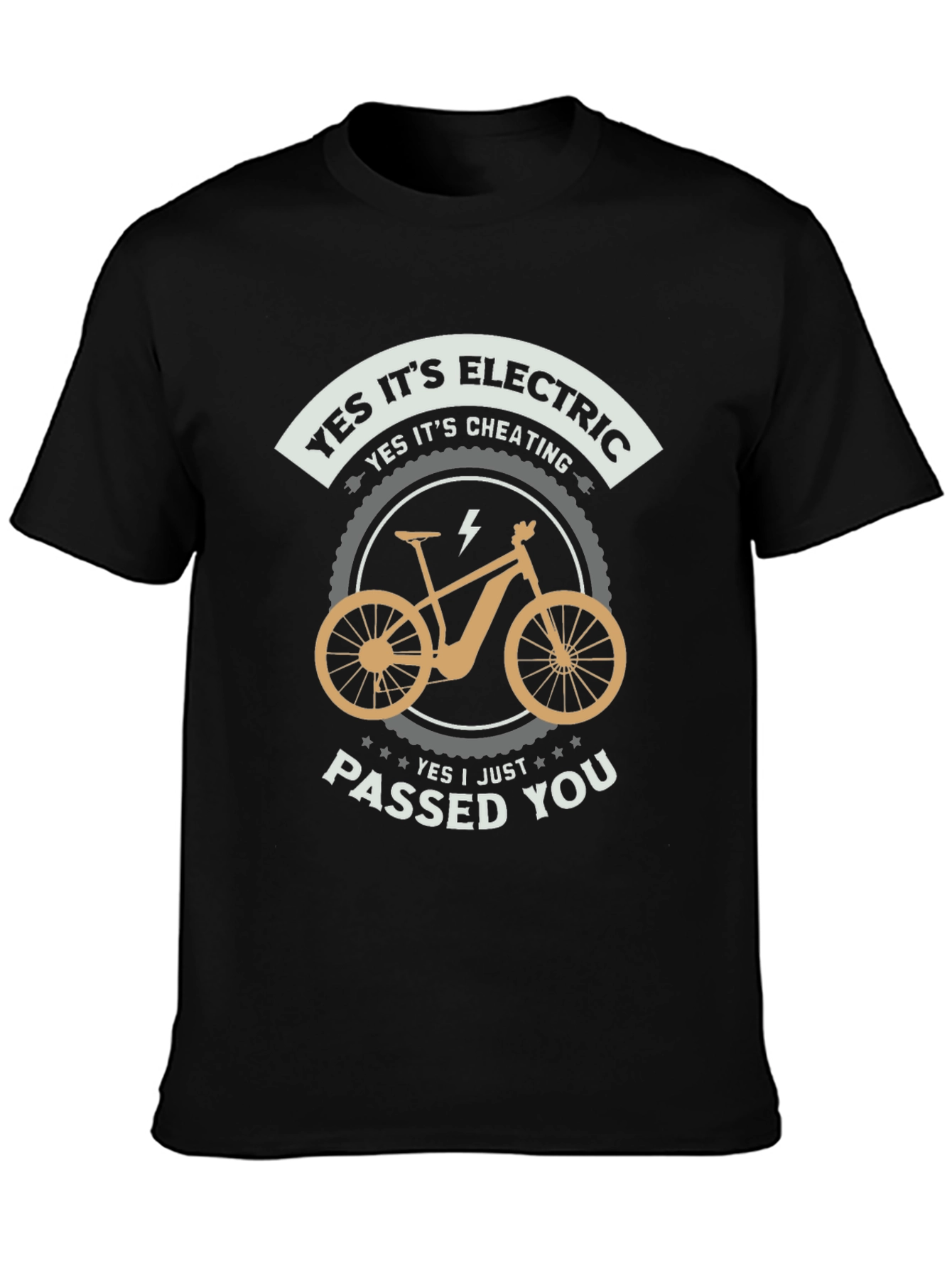 Electric Bike T-Shirt - Yes Its Cheating