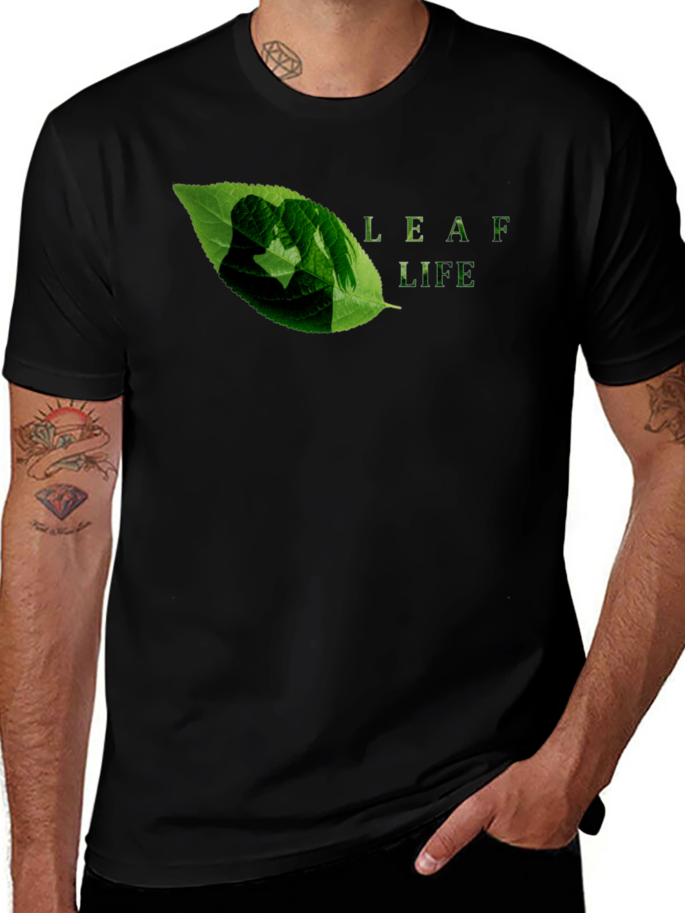 Leaf Life Graphic Tee - Eco-Friendly Design