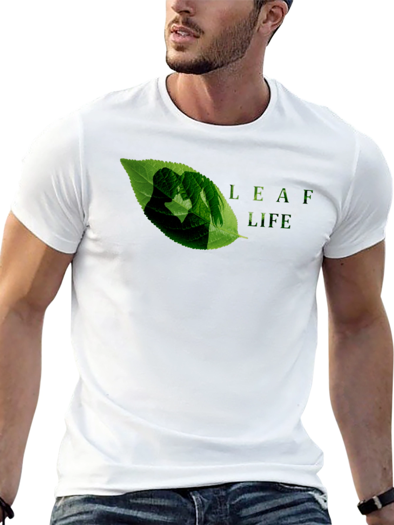 Leaf Life Graphic Tee - Eco-Friendly Design