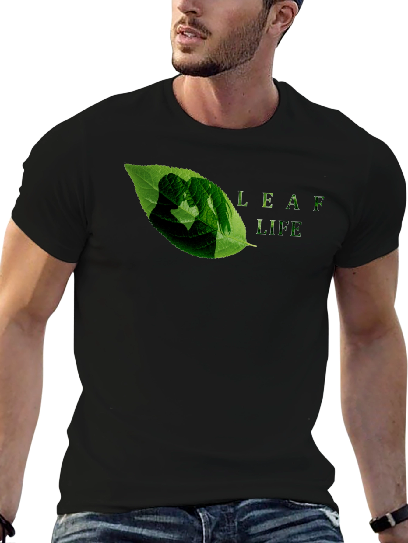 Leaf Life Graphic Tee - Eco-Friendly Design