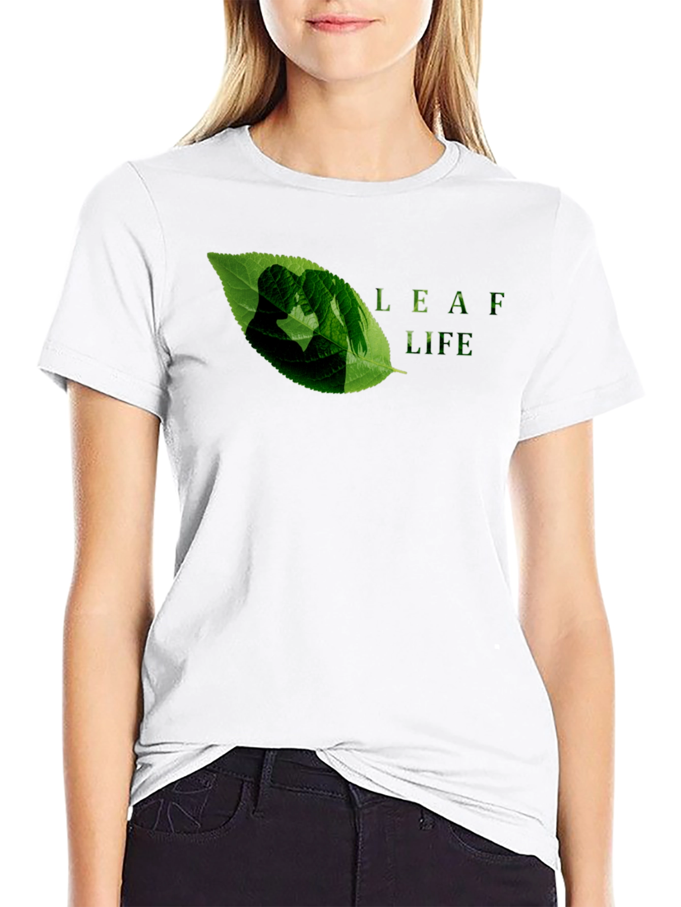 Leaf Life Graphic Tee - Eco-Friendly Design