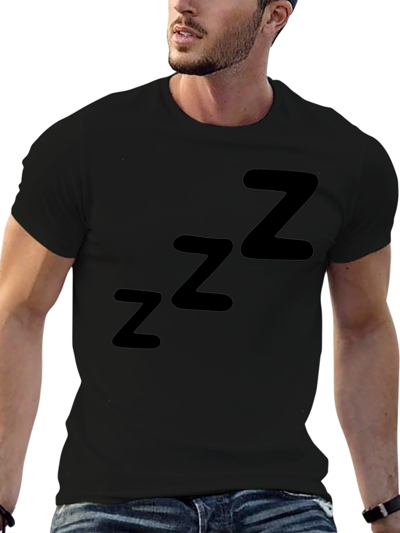 Mens Black Sleepy Z T-Shirt