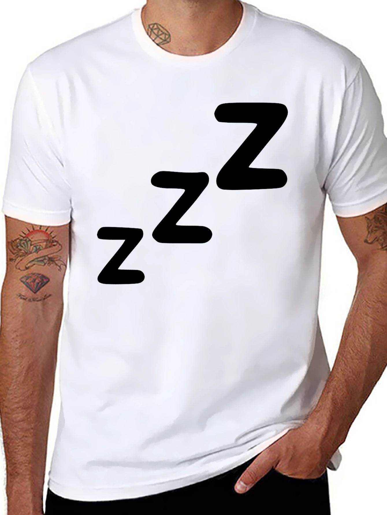 Mens Black Sleepy Z T-Shirt