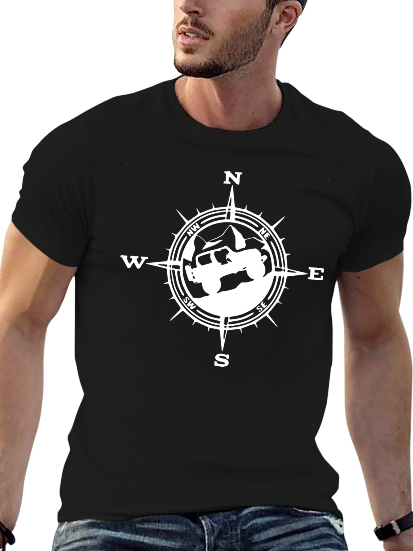 Off-Road Compass Graphic Tee - Adventure Awaits!