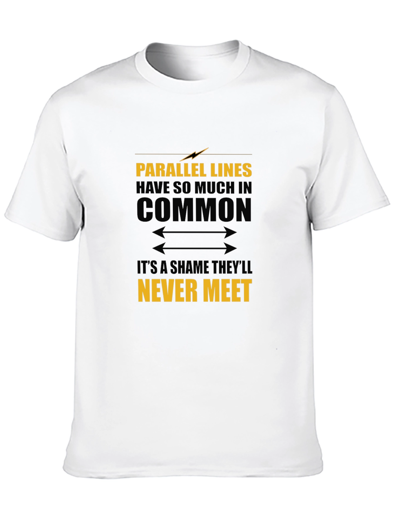 Parallel Lines Graphic T-Shirt - Black