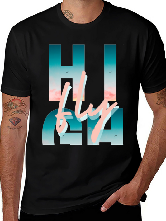 Hi Fly Black Graphic Tee