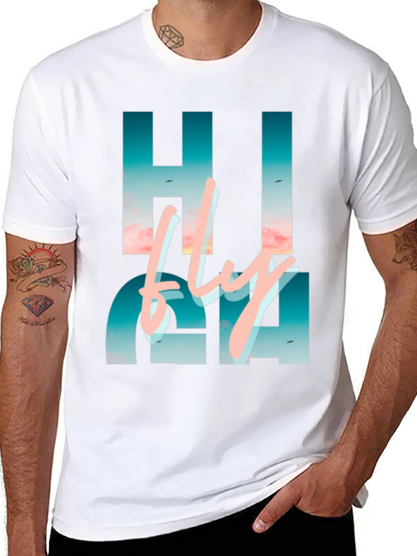 Hi Fly Black Graphic Tee