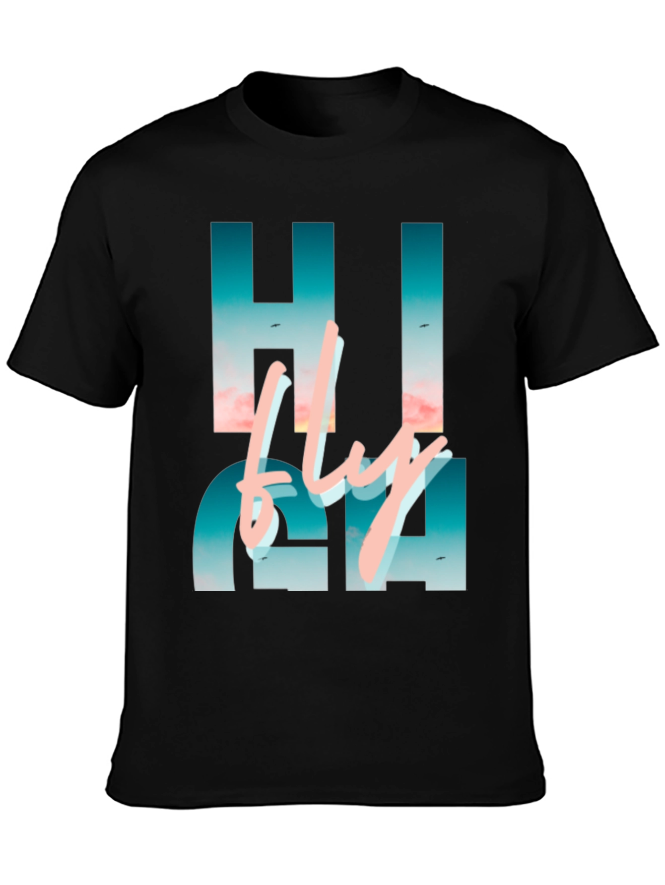 Hi Fly Black Graphic Tee