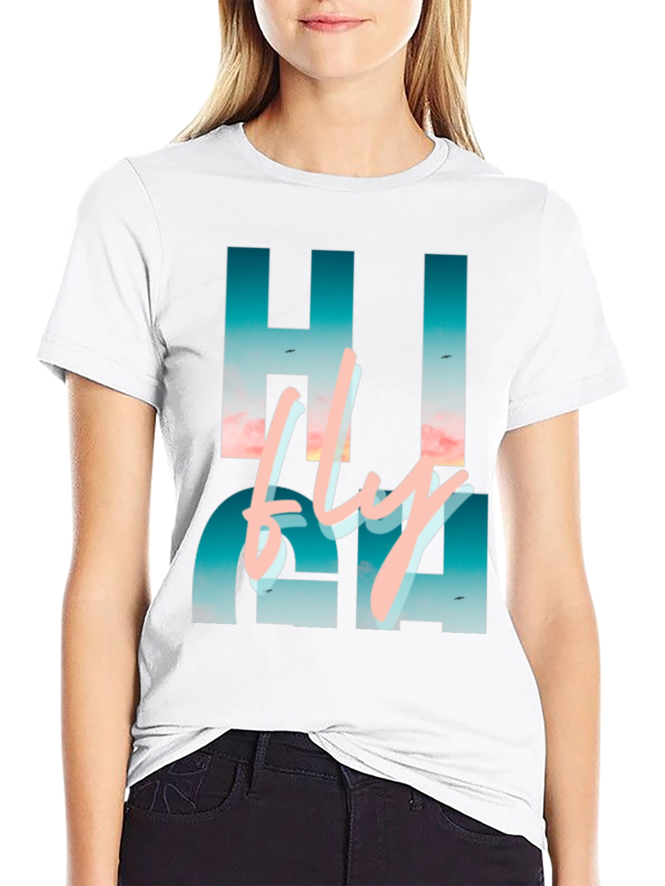 Hi Fly Black Graphic Tee
