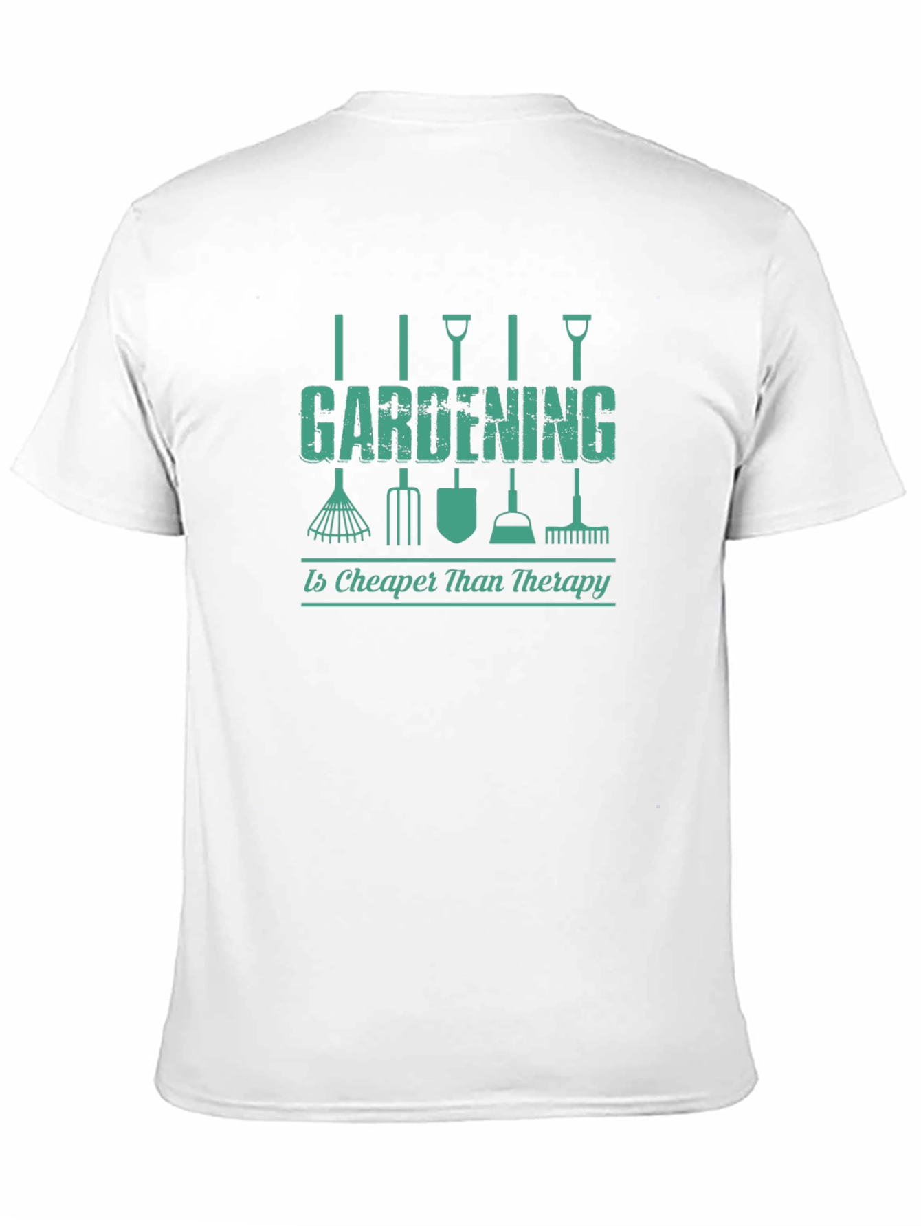 Gardening Therapy T-Shirt - Black Novelty Tee