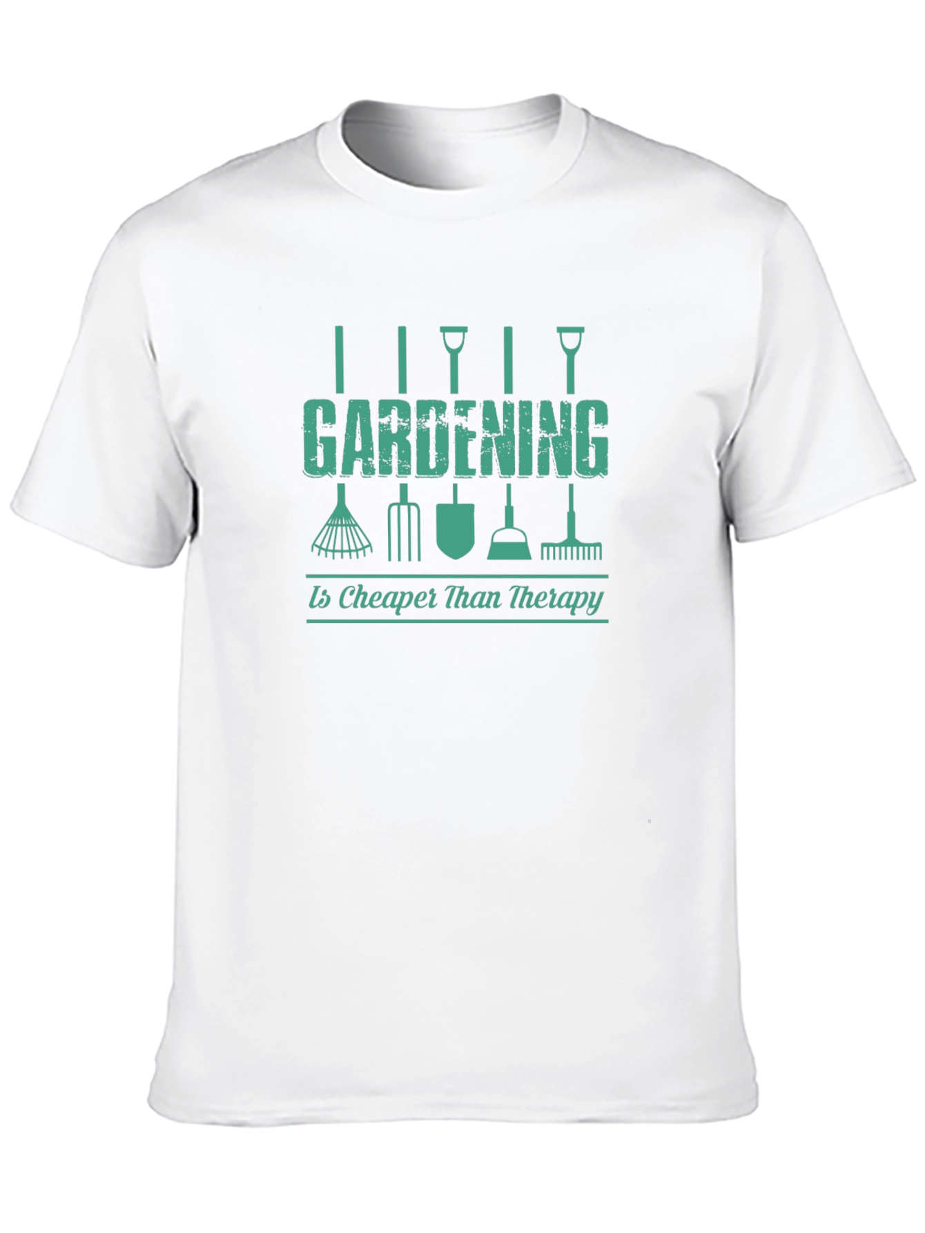 Gardening Therapy T-Shirt - Black Novelty Tee