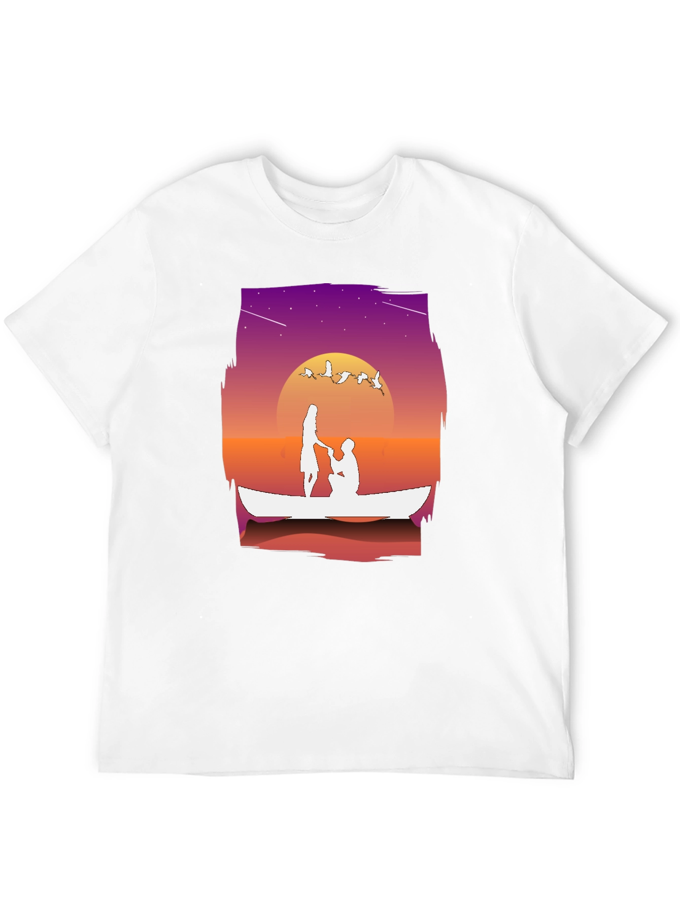 Romantic Proposal Boat Ride Graphic Tee