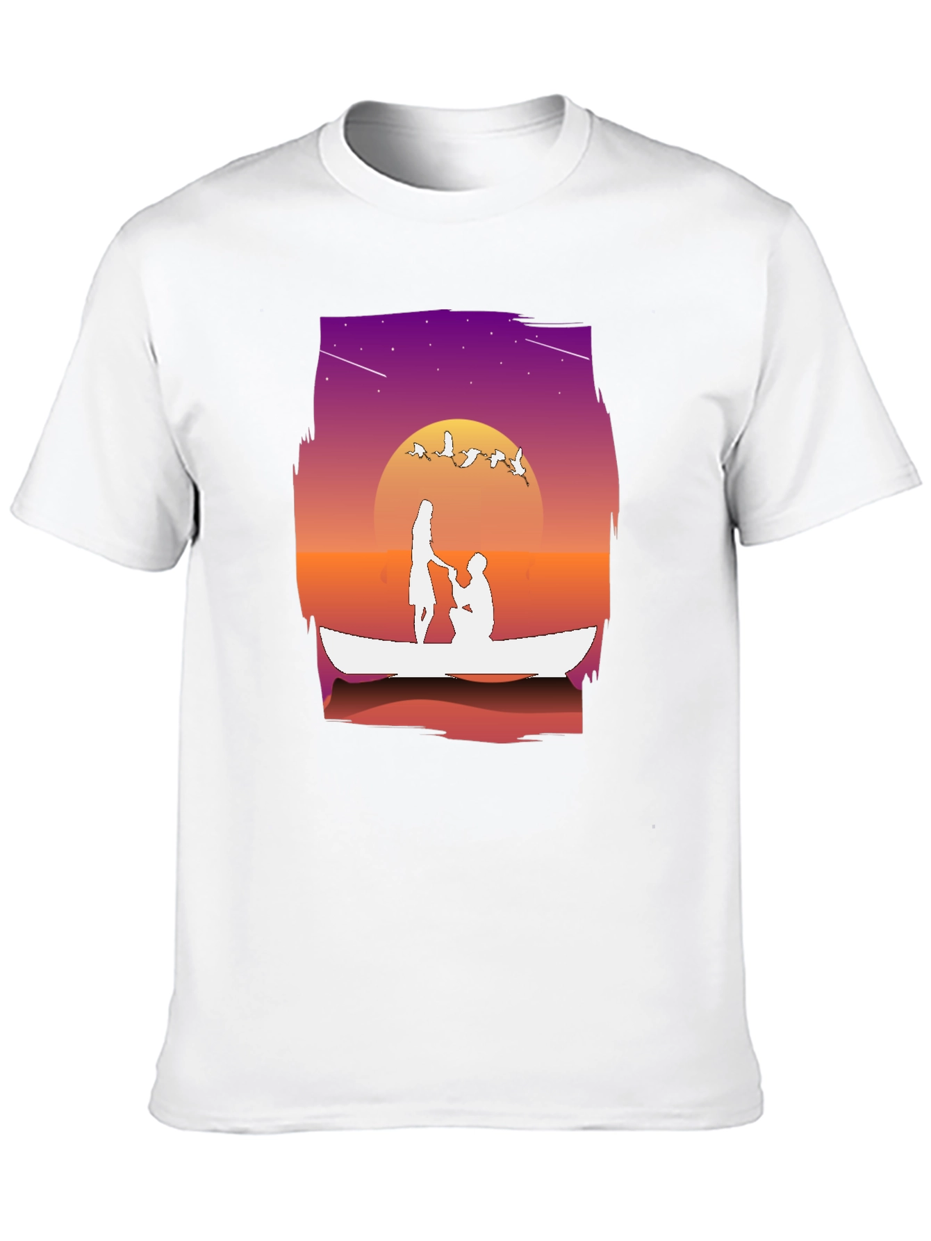 Romantic Proposal Boat Ride Graphic Tee