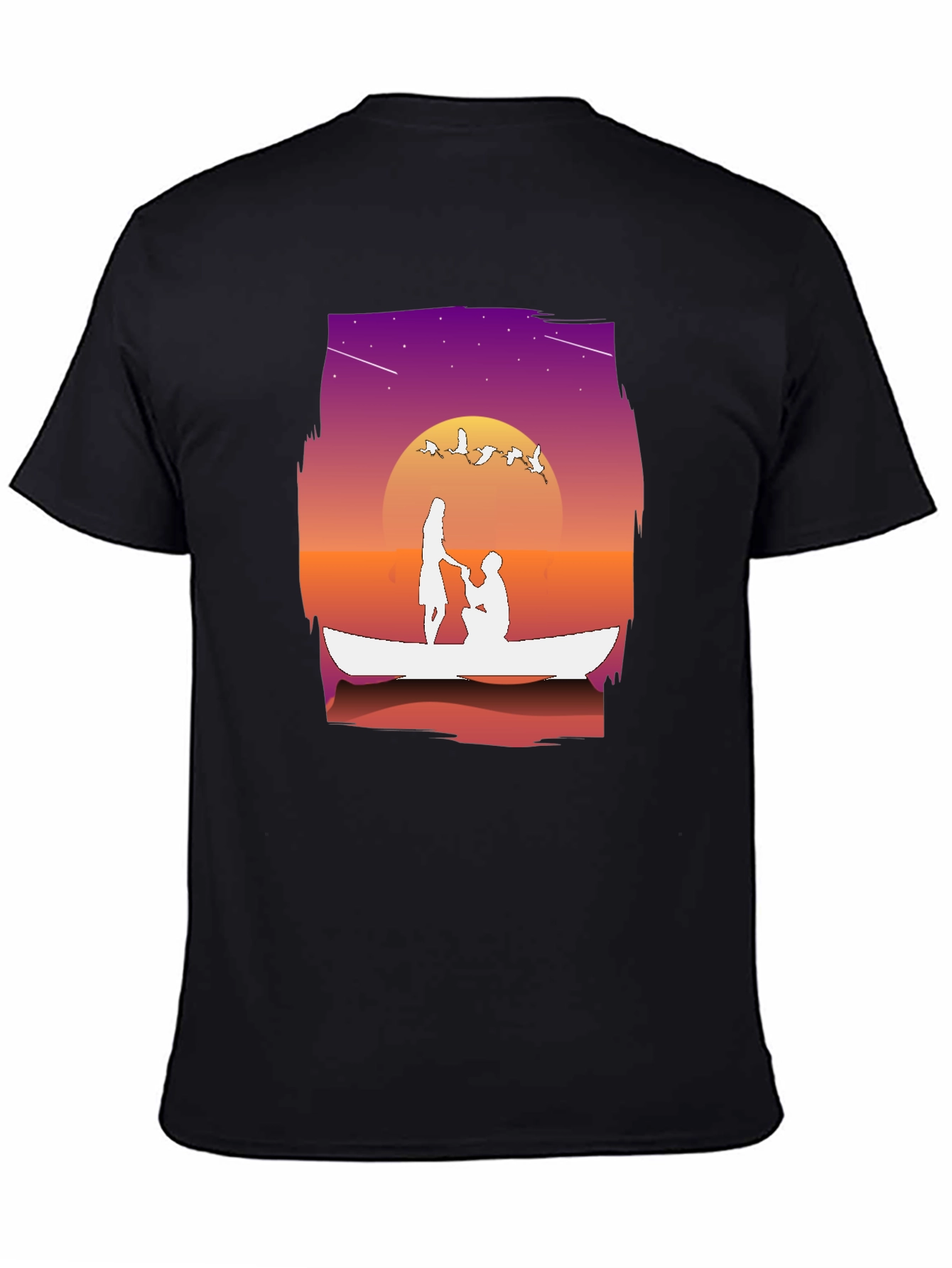 Romantic Proposal Boat Ride Graphic Tee