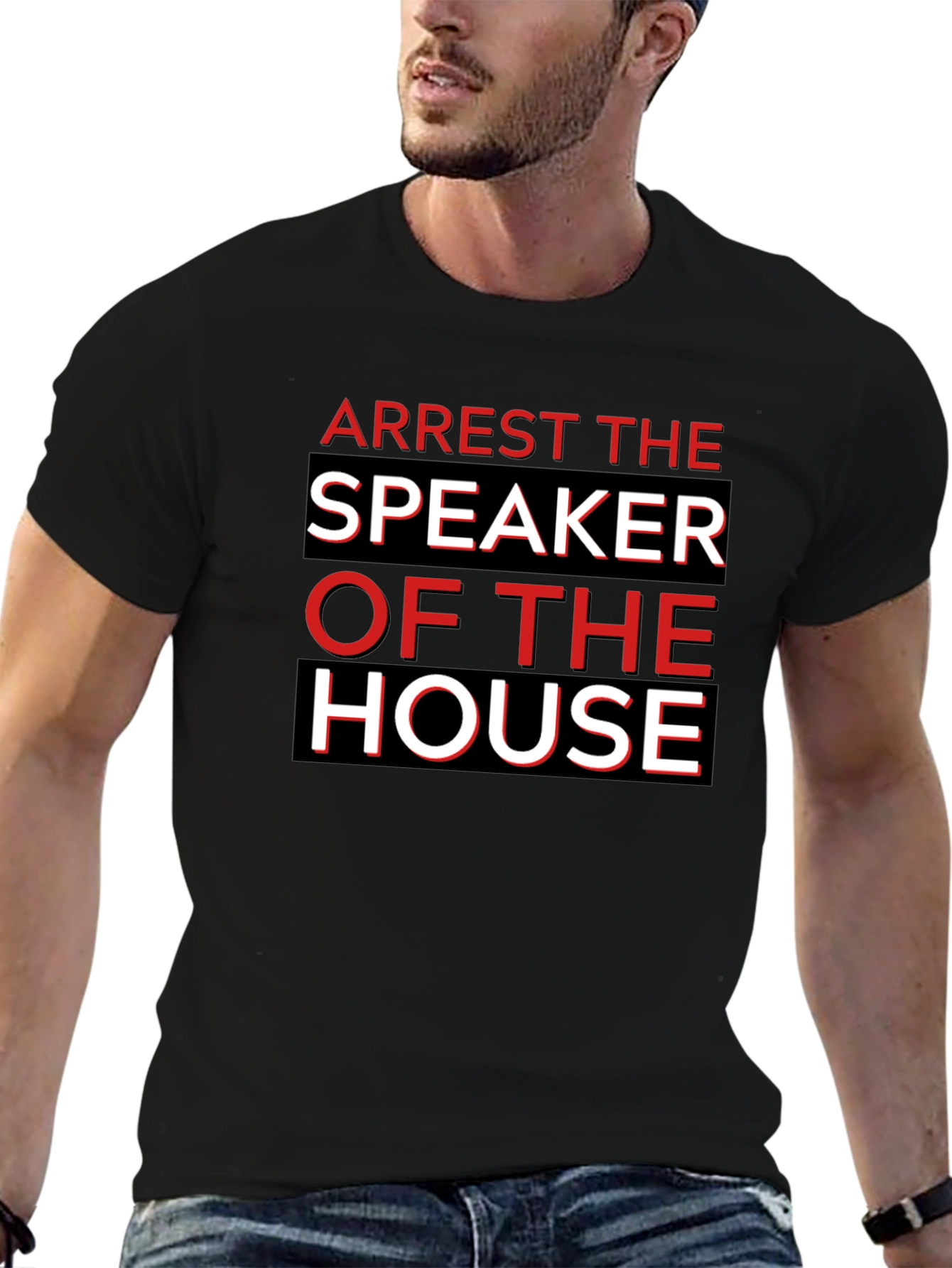 Arrest The Speaker of The House Black T-Shirt