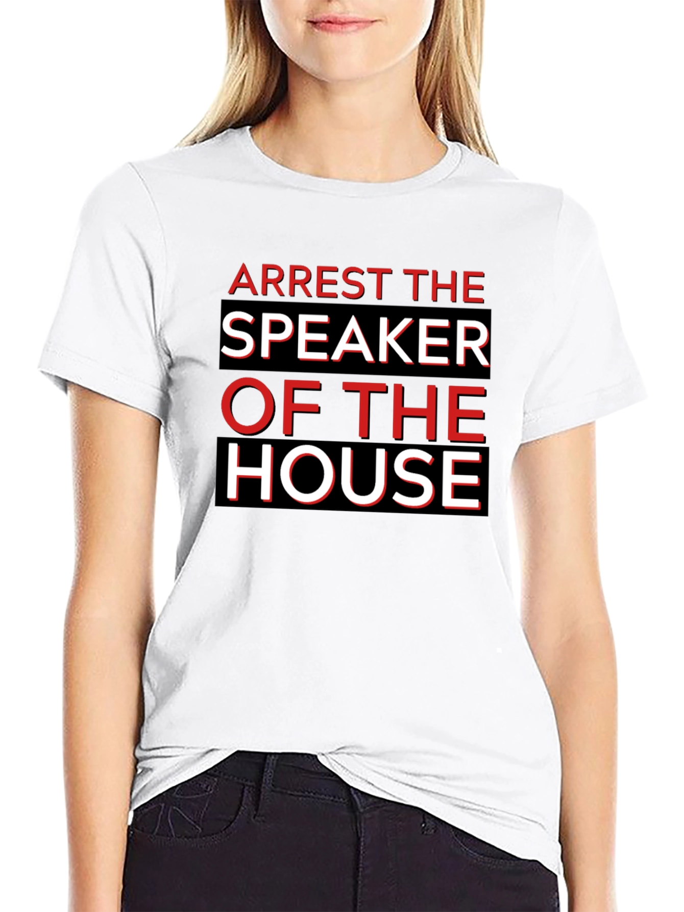Arrest The Speaker of The House Black T-Shirt