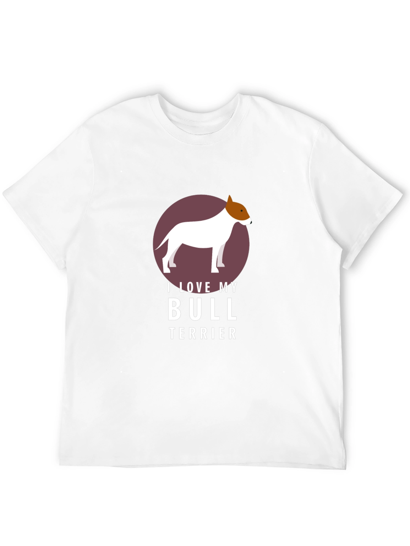 I Love My Bull Terrier Graphic T-Shirt