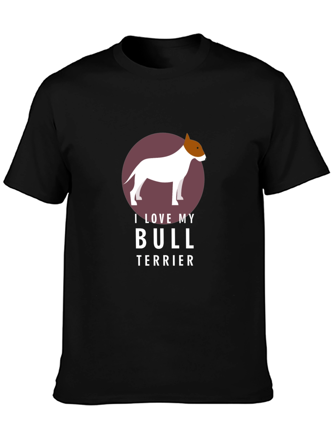 I Love My Bull Terrier Graphic T-Shirt