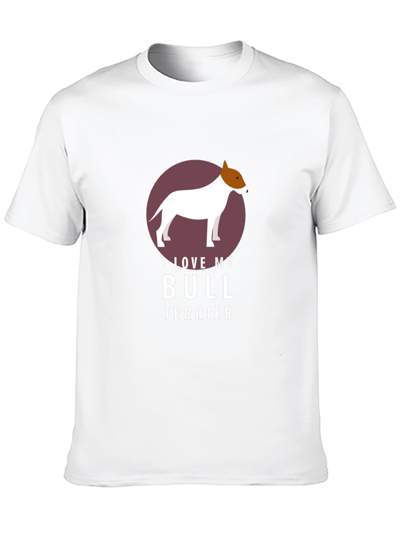 I Love My Bull Terrier Graphic T-Shirt