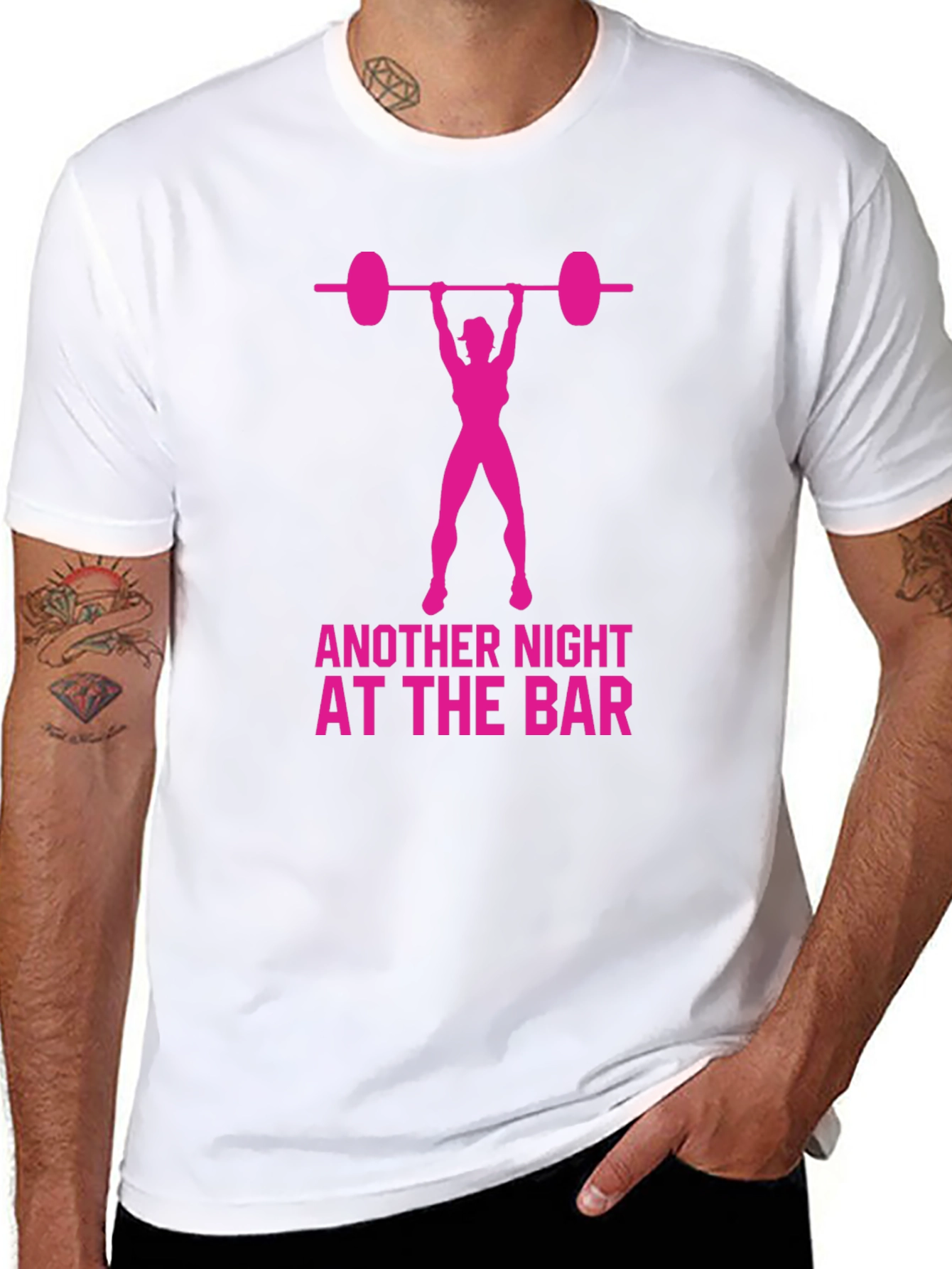 Funny Gym T-Shirt: Another Night at the Bar