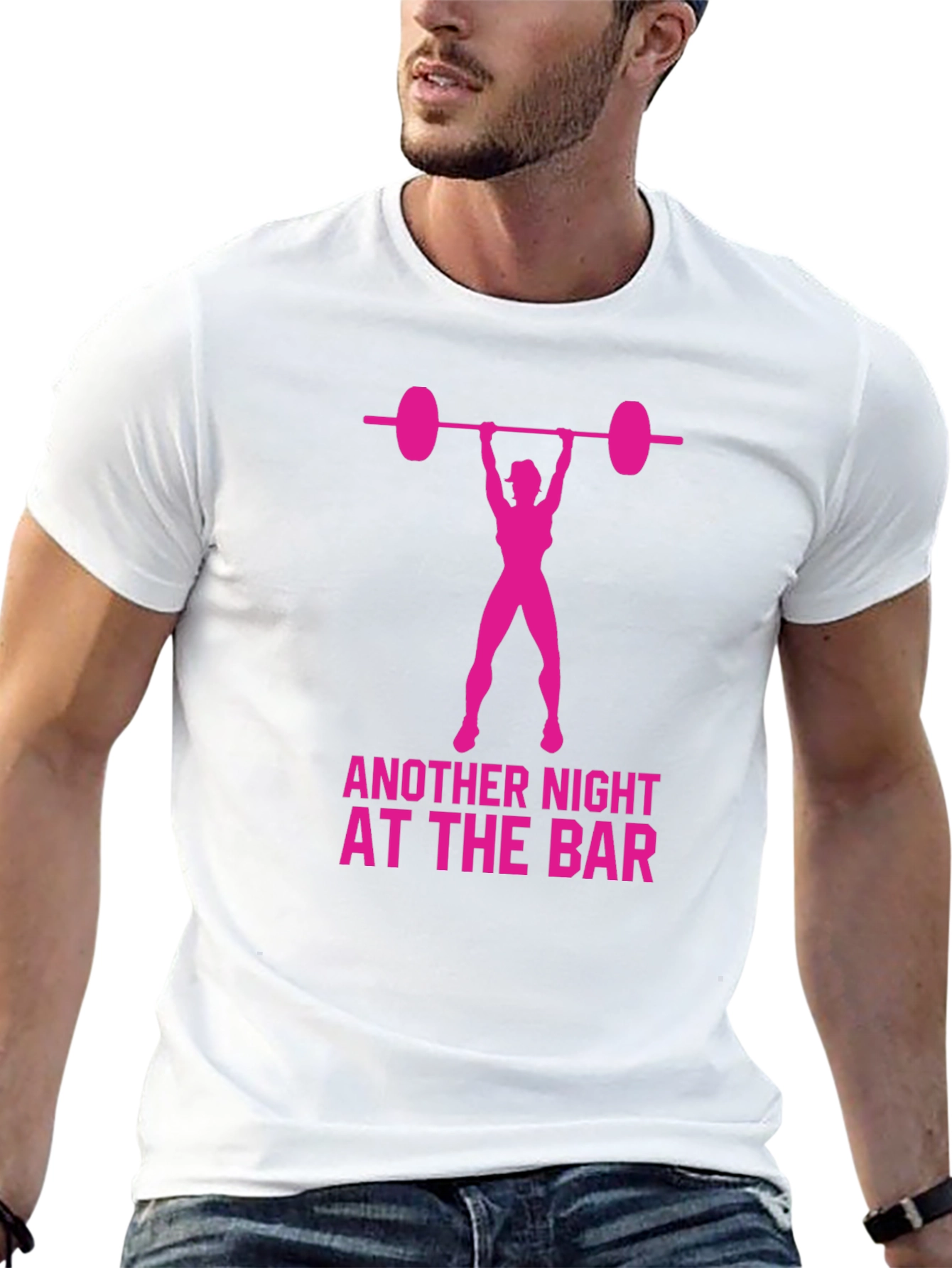 Funny Gym T-Shirt: Another Night at the Bar