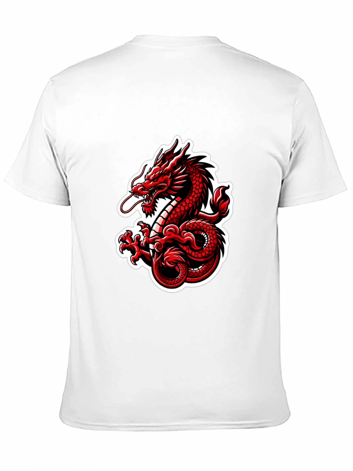 Red Dragon Graphic Black T-Shirt