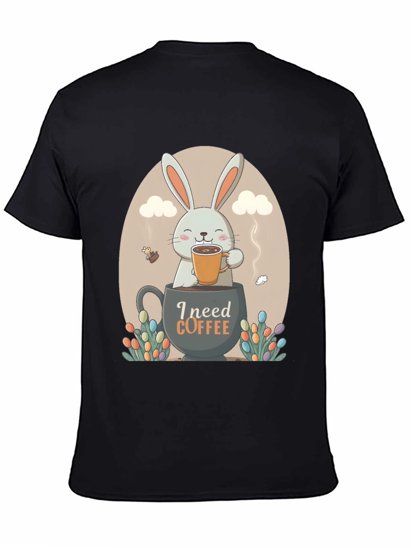 I Need Coffee Easter Bunny T-Shirt