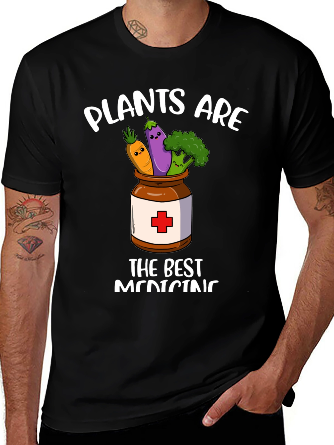 Plants are The Best Medicine Graphic T-Shirt