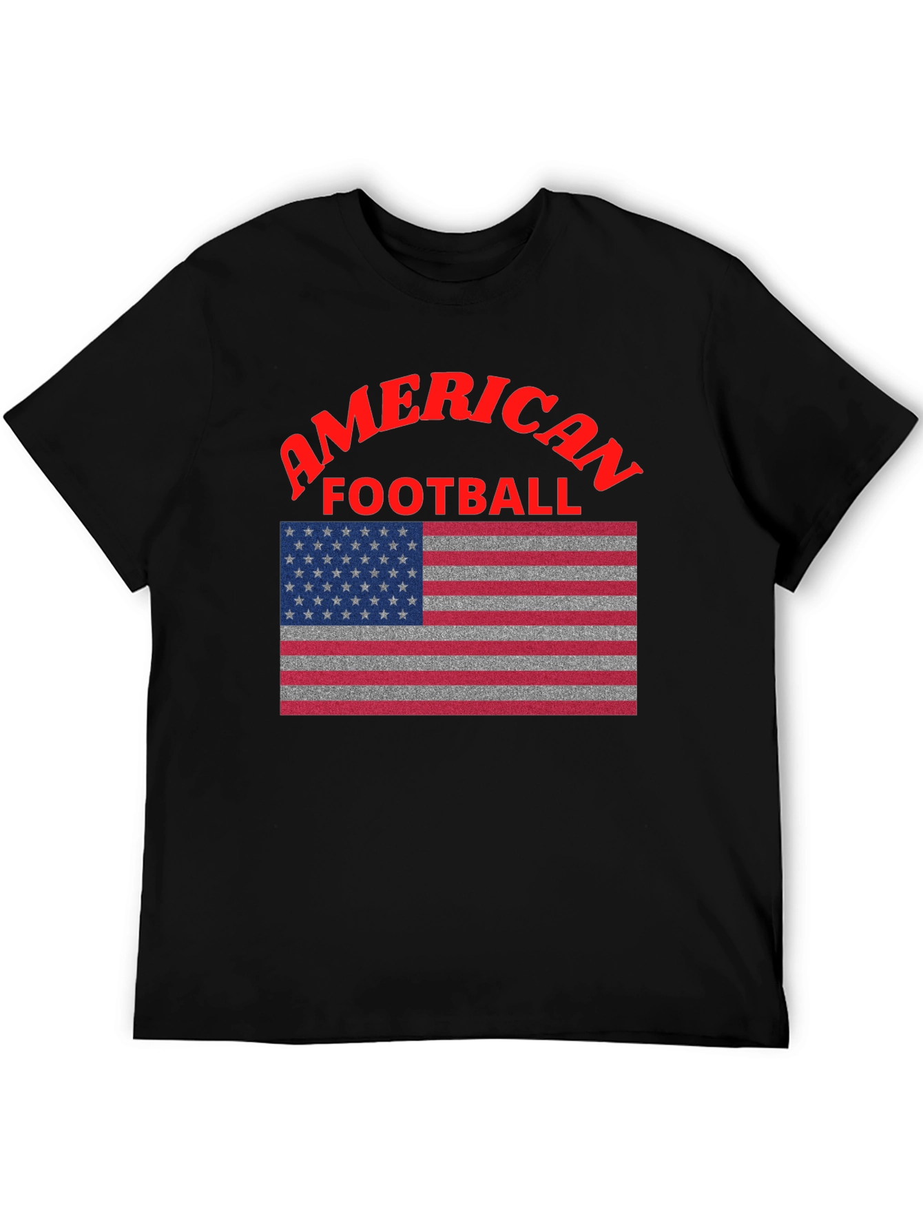 American Football USA Flag Graphic T-Shirt
