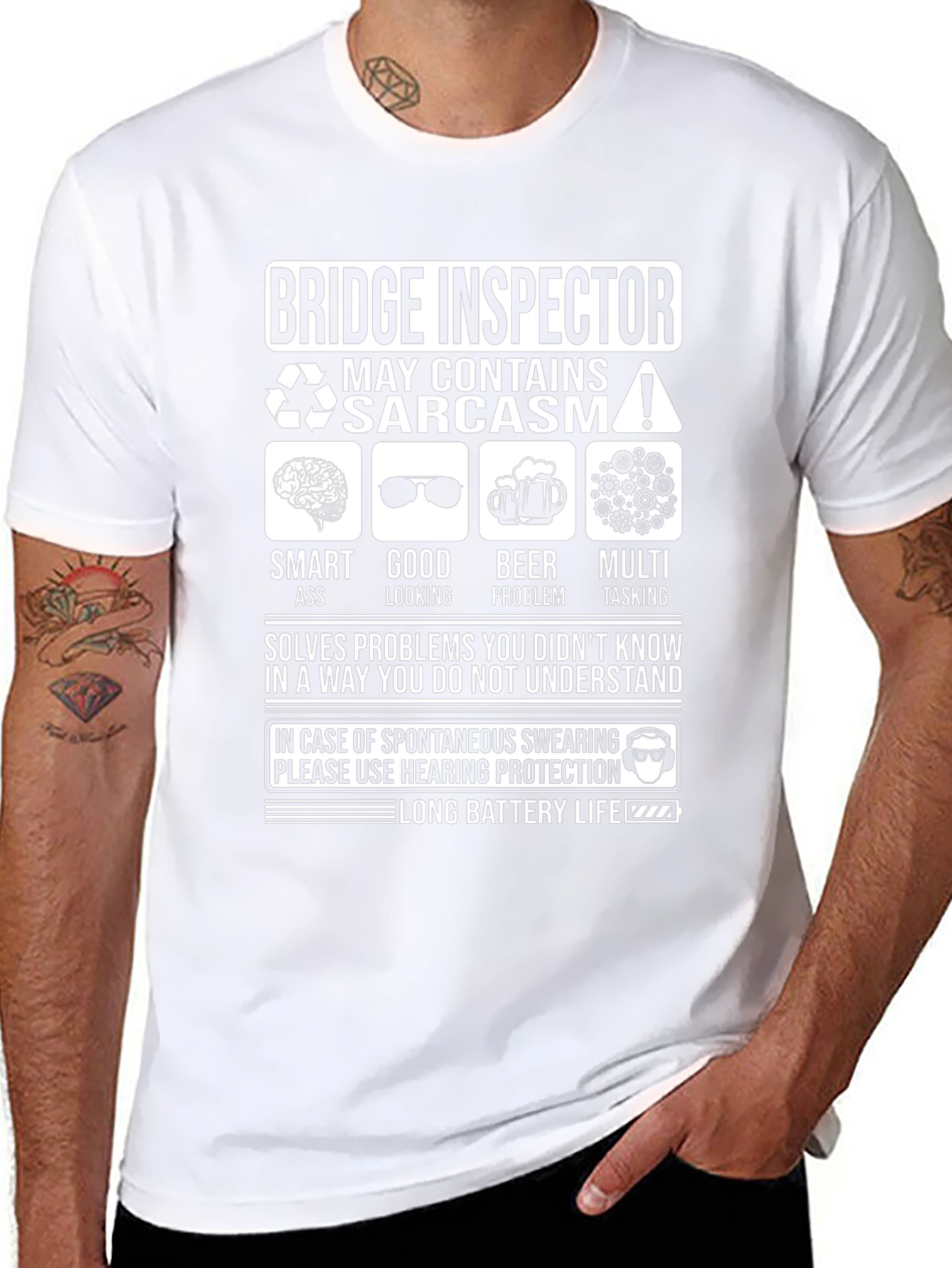 Bridge Inspector Sarcastic Humor T-Shirt