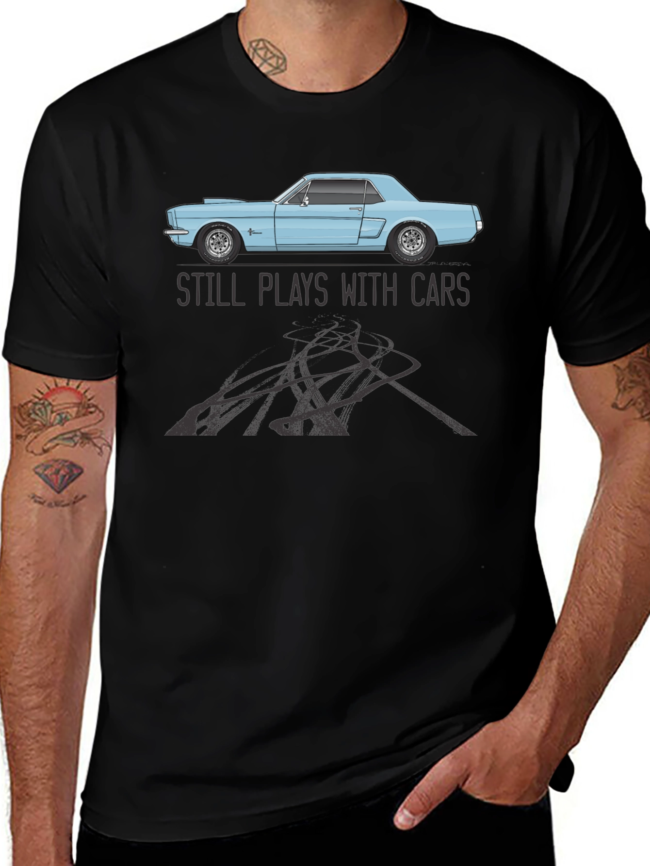 Still Plays With Cars T-Shirt