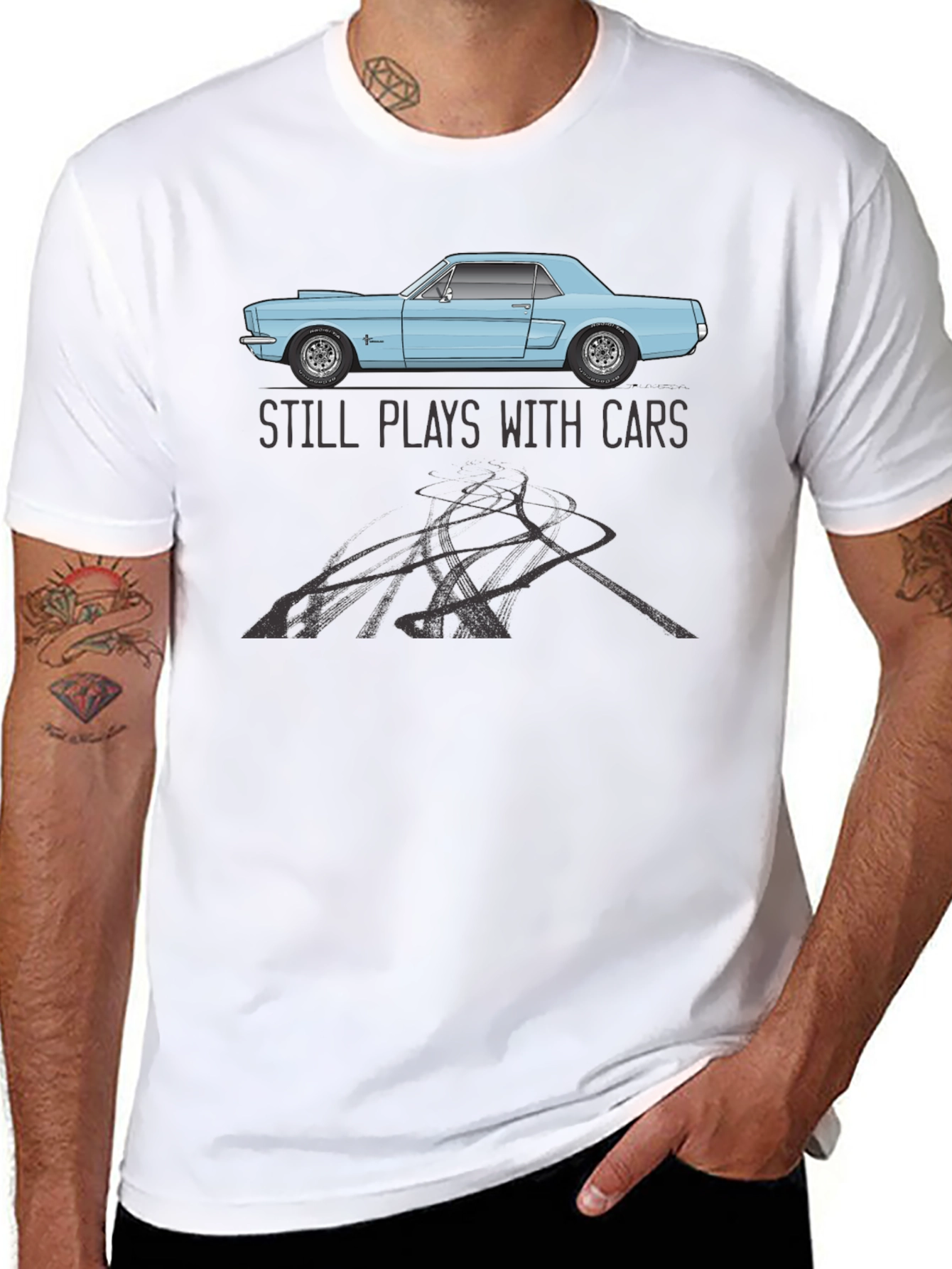 Still Plays With Cars T-Shirt
