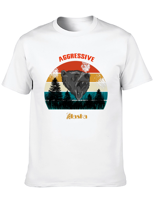 Aggressive Alaska Bear Graphic Tee