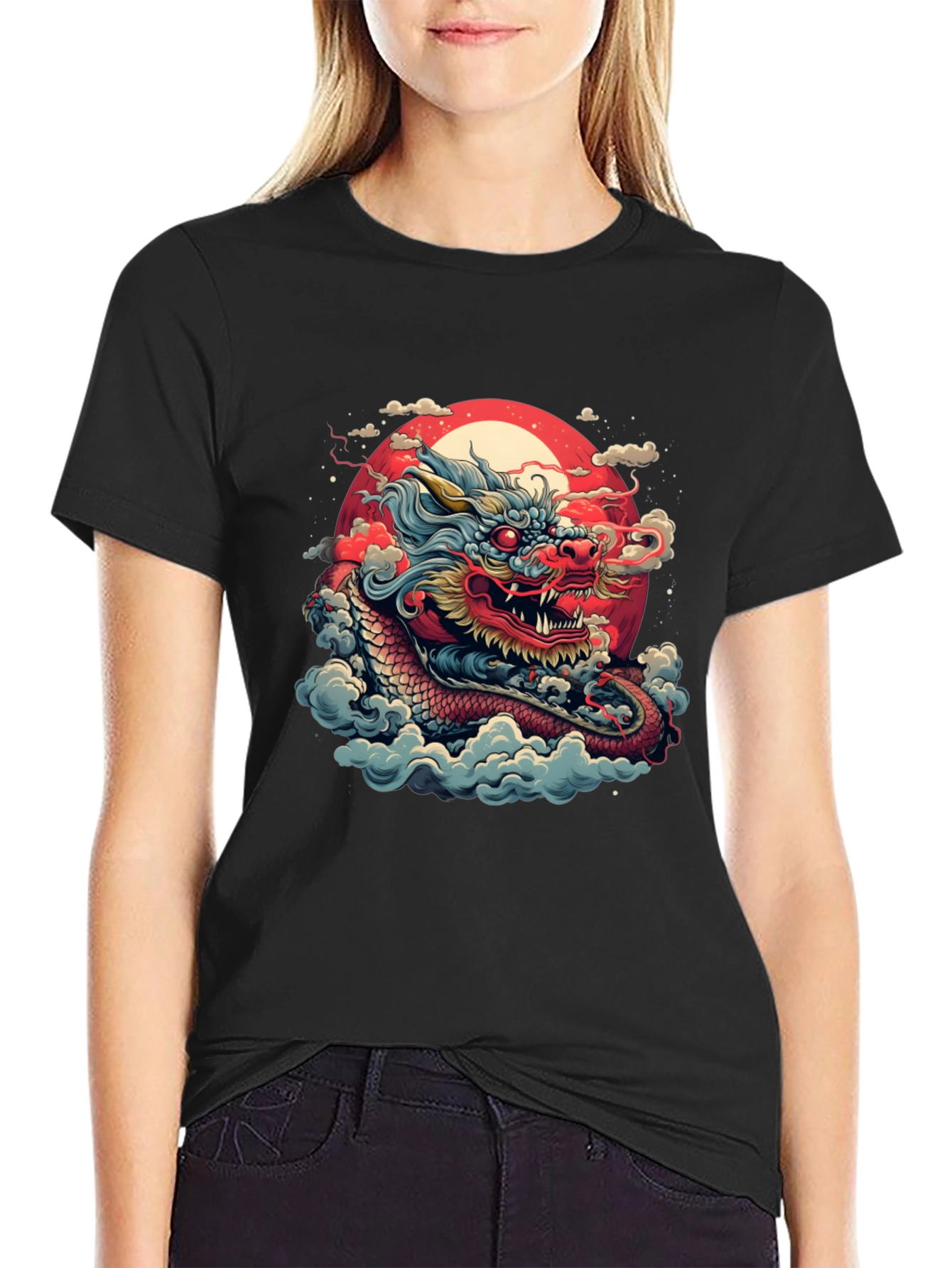 Dragon Graphic Tee - Black T-Shirt